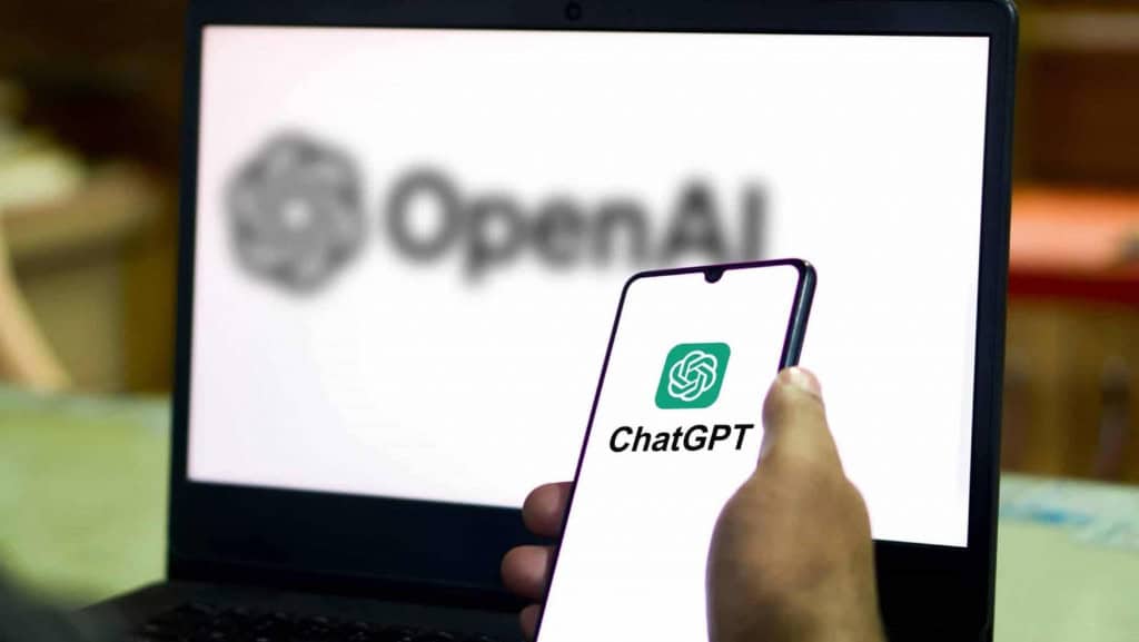 Logo do OpenAI e ChatGPT