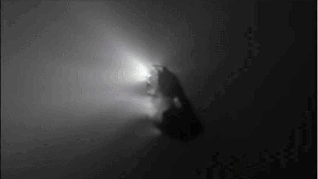 Imagem do cometa Halley tirado pela ESA