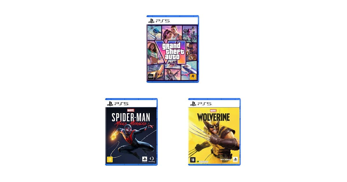 GTA VI, Spider-Man e Wolverine em promoção: aproveite essas ofertas de PS5 na Amazon