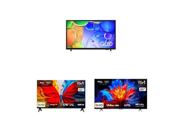 Ofertas TVs OLED e QLED