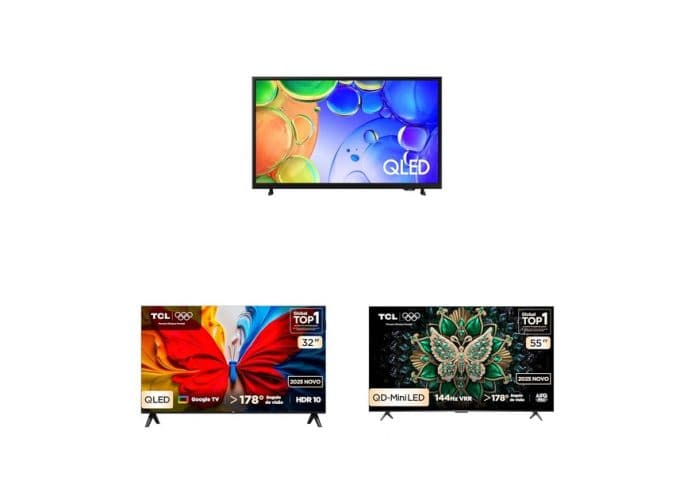 Ofertas TVs OLED e QLED