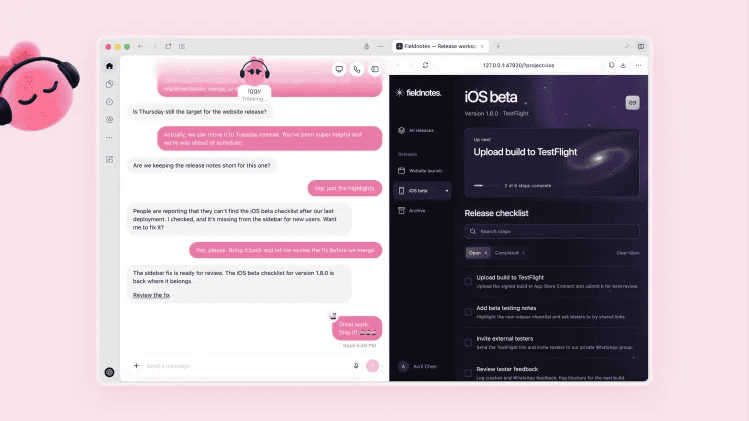 Exemplo de uso do Dots