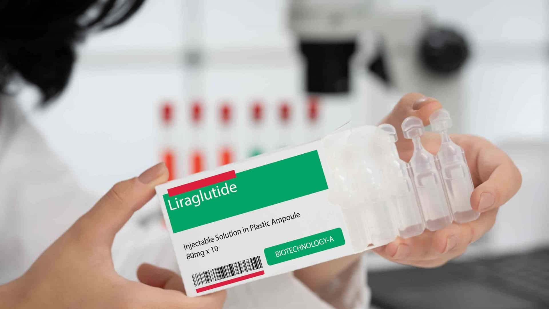 Liraglutida: agonista do receptor do peptídeo semelhante ao glucagon tipo 1 (GLP-1) utilizado no tratamento do diabetes tipo 2 e da obesidade.