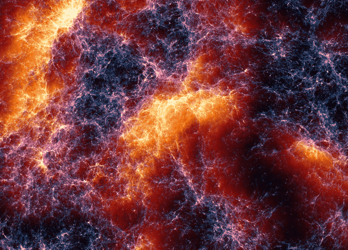Simulação impressionante recria os primeiros bilhões de anos do Universo