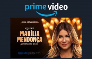 Montagem com pôster do documentário sobre Marília Mendonça; produção é original do Prime Video