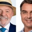 Fotos de Lula e Flávio Bolsonaro