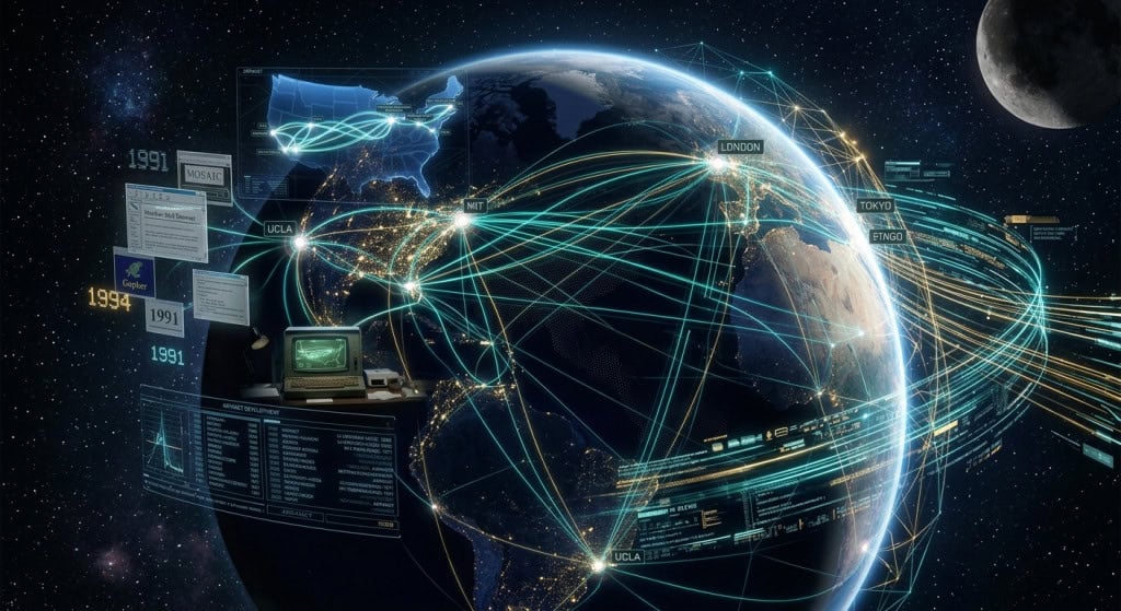 Conexões de internet pelo mundo
