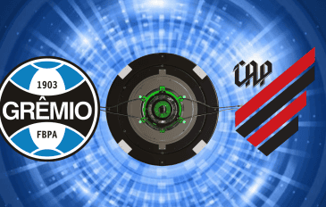 Escudos de Grêmio e Athletico PR