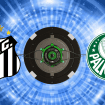 Escudos de Santos e Palmeiras