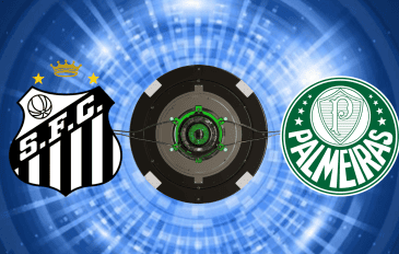 Escudos de Santos e Palmeiras