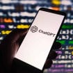 Logo do ChatGPT em um smartphone