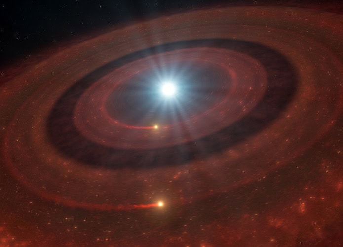 Estrela morta revela dois discos de detritos que podem indicar o futuro do Sistema Solar