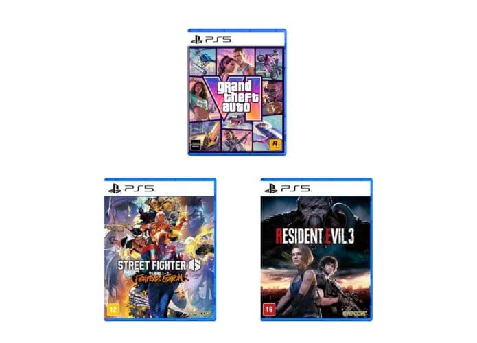 GTA VI, Street Fighter 6 e mais: jogos imperdíveis para PS5 em oferta na Amazon