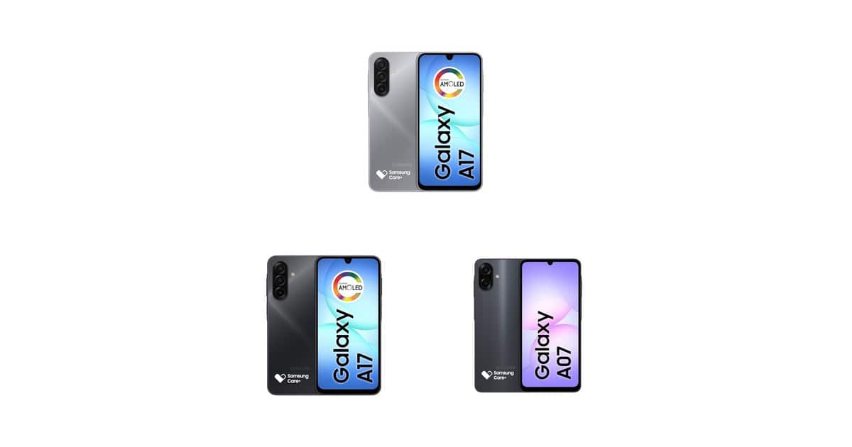 Galaxy A07 ou A17? Veja uma seleção de smartphones Samsung em promoção na Amazon