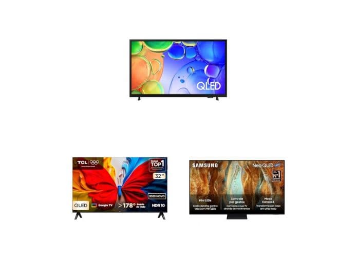 Ofertas TVs OLED e QLED