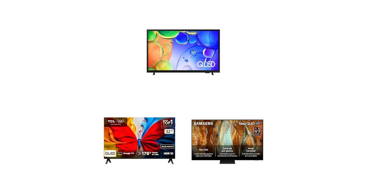 Hora de renovar a sala: selecionamos TVs QLED em promoção na Amazon
