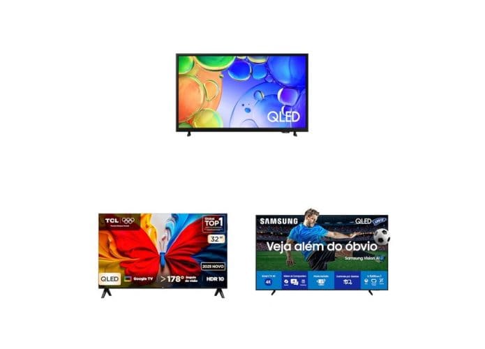 Ofertas TVs OLED e QLED