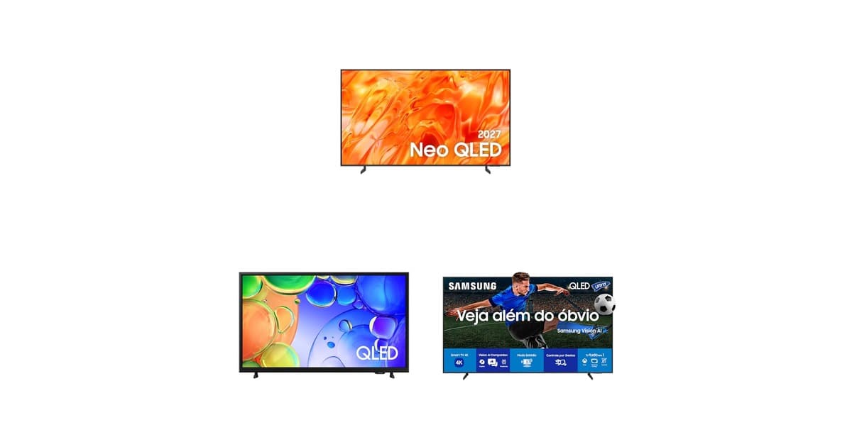 Hora de renovar a sala: selecionamos TVs QLED em promoção na Amazon