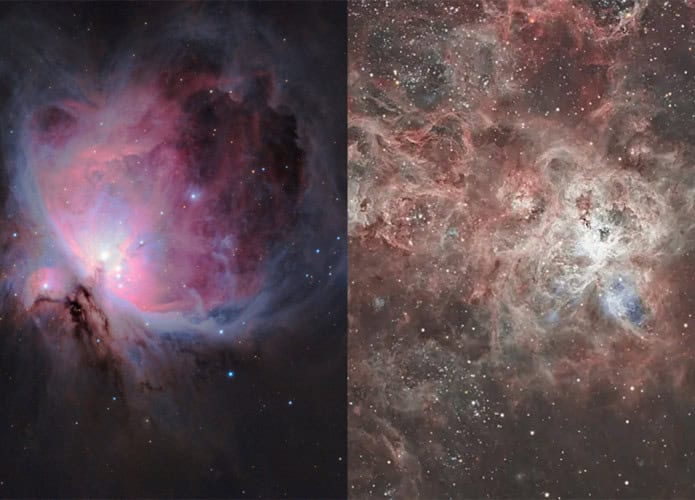 Nebulosas de Órion e da Tarântula nas Imagens Astronômicas da Semana