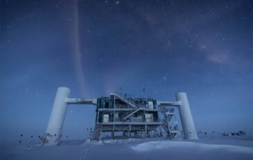 Observatório de Neutrinos IceCube, na Antártida.