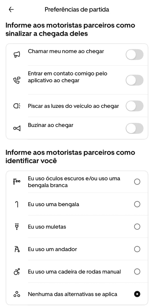 Uber lança recurso que facilita embarque de idosos e pessoas com deficiência