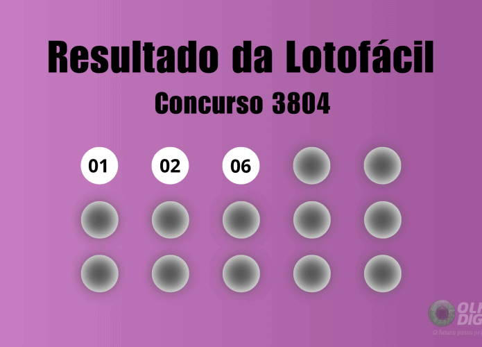 Resultado da Lotofácil de hoje: veja números e ganhadores do concurso 3804 (quarta, 14/10)
