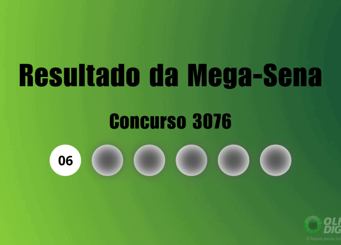 Resultado da Mega-Sena de hoje: veja números e ganhadores do concurso 3076 (terça, 27/10)