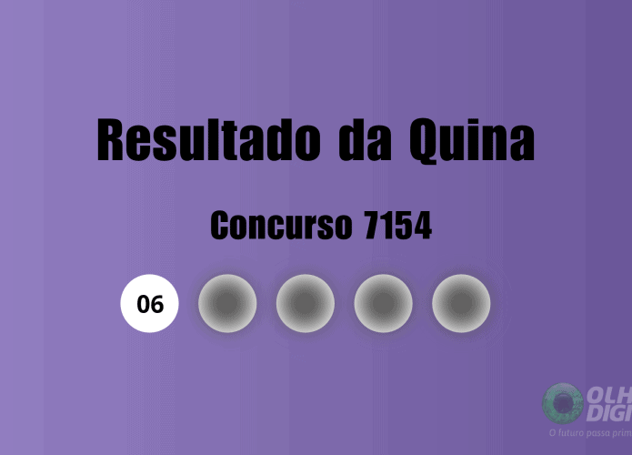 Resultado da Quina de hoje: veja números e ganhadores do concurso 7154 (quarta, 28/10)