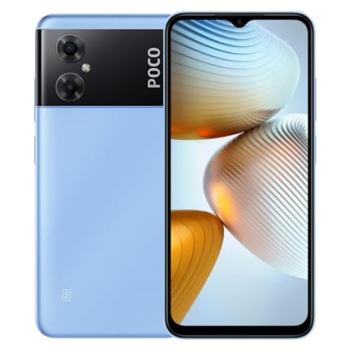 Smartphone Xiaomi POCO M4-5G com NFC 6GB ram 128gb ROM Cool Blue - Aparelho a no brasil