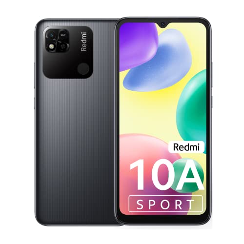 Xiaomi REDMI 10A SPORT 6GB+128GB CHARCOAL BLACK - PRETO CARVÃO - VERSÃO INDIANA