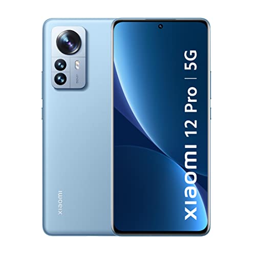 Xiaomi 12 Pro 5G + 4G LTE (256GB + 12GB) Desbloqueado de fábrica global 6.73 50MP Pro Triple Camera (Tmobile/Tello/Mint USA Market) + Extra (Fast 51w Dual Car Charger) (Azul)