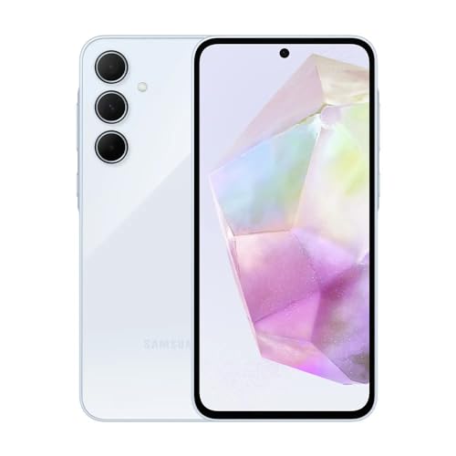 Samsung Celular Galaxy A35 5G, Câmera Tripla até 50MP, Tela 6.6", 256GB (Azul Claro)