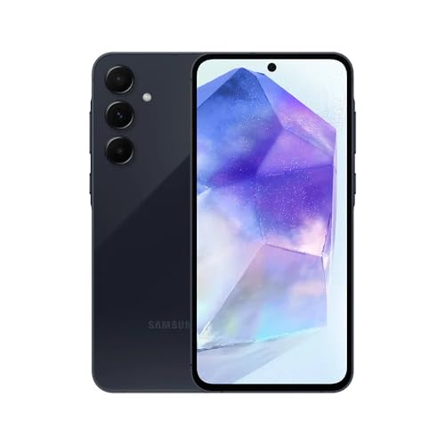 Samsung Celular Galaxy A55 5G, Câmera Tripla até 50MP, Tela 6.6", 128GB (Azul Escuro)