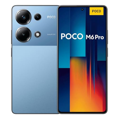 Smartphone Xiaomi POCO M6 Pro 8GB+256GB Global Version Helio G99 Ultra 120Hz Flow AMOLED 64MP Triple Camera with OIS 67W turbo charging (Blue)