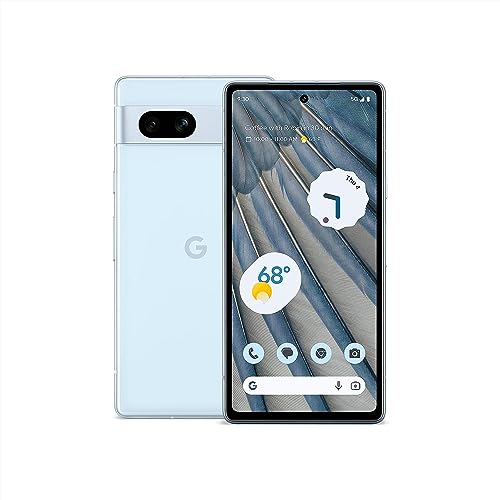 Google Pixel 7a - Celular Android desbloqueado - Smartphone com lente grande angular e bateria 24 horas - 128 GB - Mar