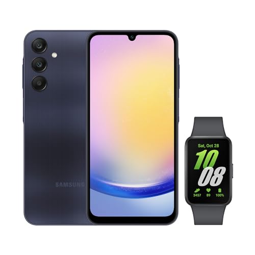 A25 5G (128GB) - Azul Escuro + Galaxy Fit3 - Grafite