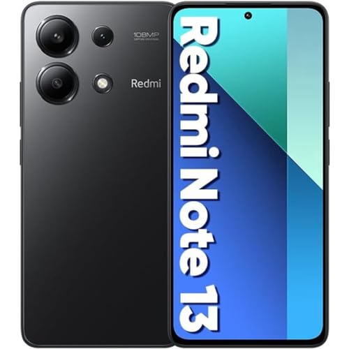 Smartphone Xiaomi Redmi Note 13 8+256G Versão Global Snapdragon® 120Hz FHD+ AMOLED 33W 5000mAh (Preto)