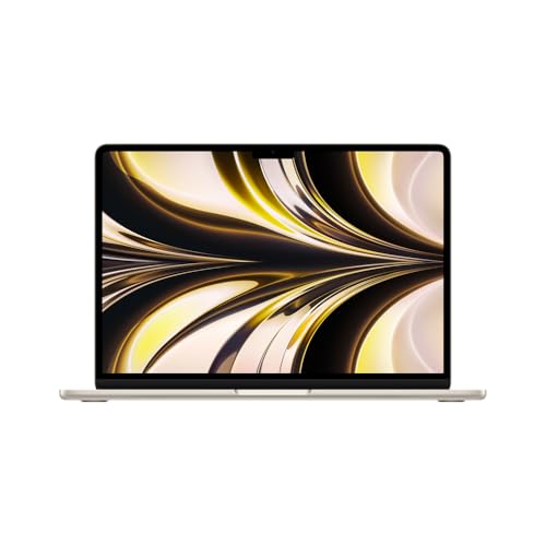 2022 Apple MacBook Air laptop with M2 chip: 13.6-inch Liquid Retina display, 16GB RAM, 256 GB SSD storage, backlit keyboard, 1080p FaceTime HD camera. Works with iPhone and iPad; Luz das estrelas