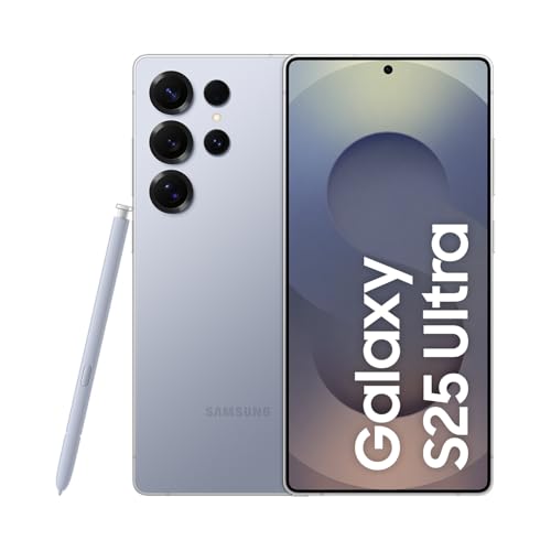 Celular Samsung Galaxy S25 Ultra 5G, 512GB, 12GB RAM, Câmera Quádrupla de 200+50+10+50, Tela Grande de 6.9", Titânio Azul – Você ganha o dobro de memória (512GB) pelo mesmo preço de 256GB