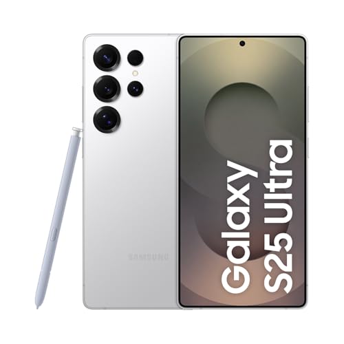 Celular Samsung Galaxy S25 Ultra 5G, 512GB, 12GB RAM, Câmera Quádrupla de 200+50+10+50, Tela Grande de 6.9", Titânio Prata – Você ganha o dobro de memória (512GB) pelo mesmo preço de 256GB