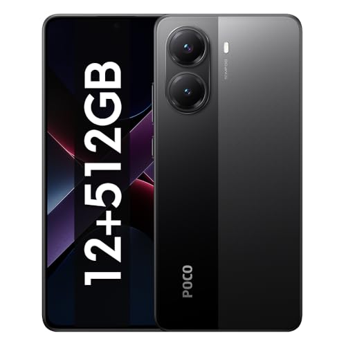 Smartphone Xiaomi POCO X7 Pro 5G 8+256GB/12+256GB/12+512GB teléfono móvil dimensión 8400-Ultra 6,67 AMOLED "1,5 K 6000mAh(typ) 90W carga NFC (Black, 12GB+512GB)