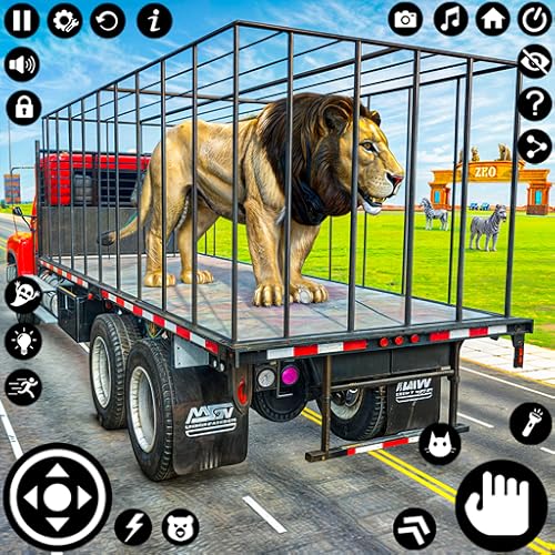 Imagem do produto Cidade Zoológico Animais Transporte Caminhão Simulador - Selvagem Animal Carga Caminhão Jogo Caminhão Dirigir Jogo de caminhão