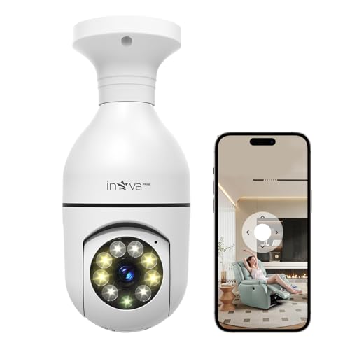 Imagem do produto Câmera de Segurança IP Wifi 360 Lâmpada, Full HD 1080p Câmeras de Vigilância e Segurança, com Visão Noturna Infravermelho, Detecção de Movimento, Áudio Bidirecional