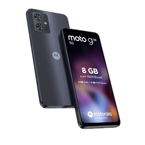 Smartphone Moto g54 5G - 256GB 8GB RAM AI Camera 50MP Tela FHD 5000 mAh NFC (CINZA)