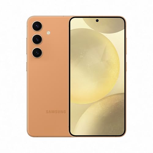Smartphone Samsung Galaxy S24, Galaxy AI, Selfie de 12MP, Tela de 6.2" 1-120Hz, 256GB, 8GB RAM - Laranja