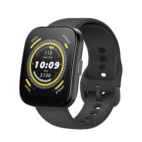 Imagem do produto Amazfit Bip 5 A2215 46mm Smart Watch with Ultra Large Screen, Bluetooth Calling, Alexa, GPS, 10-Day Long Battery Life (preto)