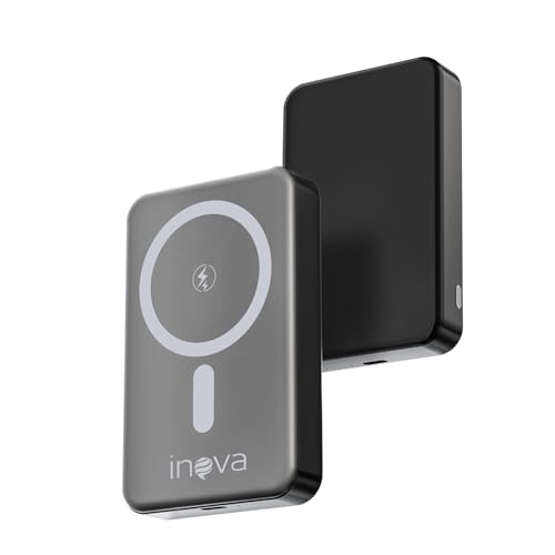 Imagem do produto Carregador Portátil Indução Power Bank 10000mAh, carregador por indução Sem Fio Magnético com Cabo Tipo-C 20W PD Carregamento Rápido Compatível com MagSafe, 1 Saída USB C (Cinza, 10000mAh)