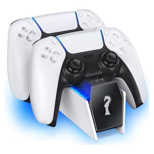 Imagem do produto Estação de Carregamento PS5, Estação de Carregamento para Controle de Playstation 5 PS5 com 2 Cabos de Carregamento Rápido de Substituição para Controle S~ony DualSense