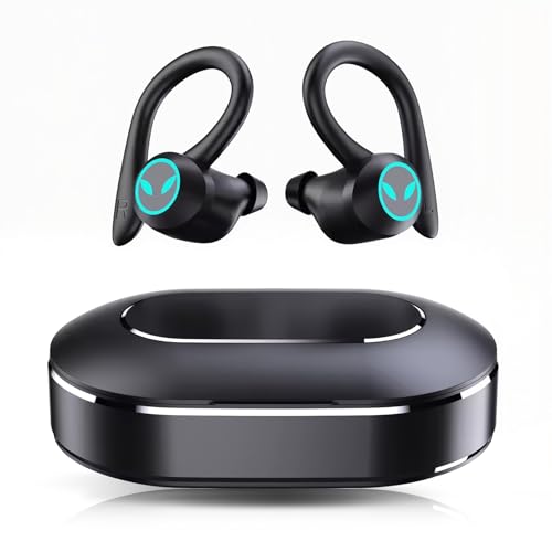 Imagem do produto Fone de Ouvido Bluetooth, 120 horas de bateria ultralonga, Bluetooth 5.3 HiFi Estéreo com Microfone, Microfone embutido, toque inteligente, à prova d'água, perfeitos para esportes