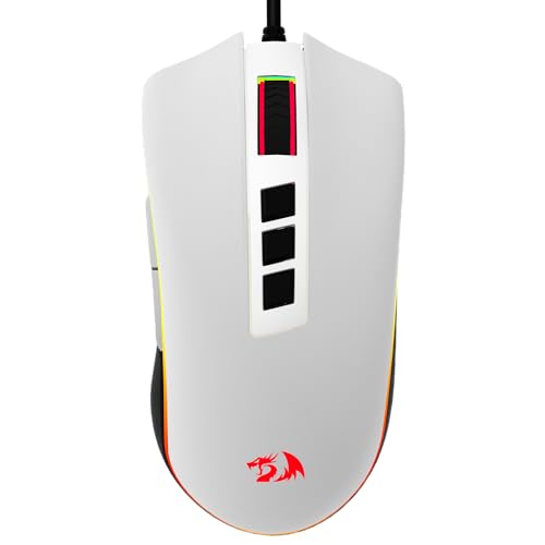 Imagem do produto Mouse Gamer Redragon Cobra V2 Special Edition Cypher Branco e Preto RGB M711A-RGB